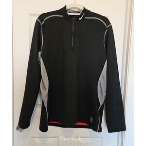 Nike Pro Dri-Fit long-sleeve 1/4 zip workout shirt black Size XL